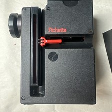 Vintage Fichette MicroFilm Projector With Case UNTESTED.