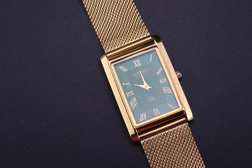 RARE Seiko Slim GREEN GOLD Quartz Gentlemen's Wrist Watch - (FREE SHIPPING) - Image 4 of 4