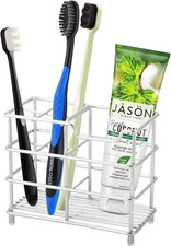 304 Stainless Steel Bathroom Toothbrush Holder Toothpaste Holder Stand Bathroom