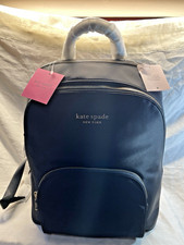 Kate Spade Nylon black zipper Sam Ksnyl laptop backpack NWT original packing