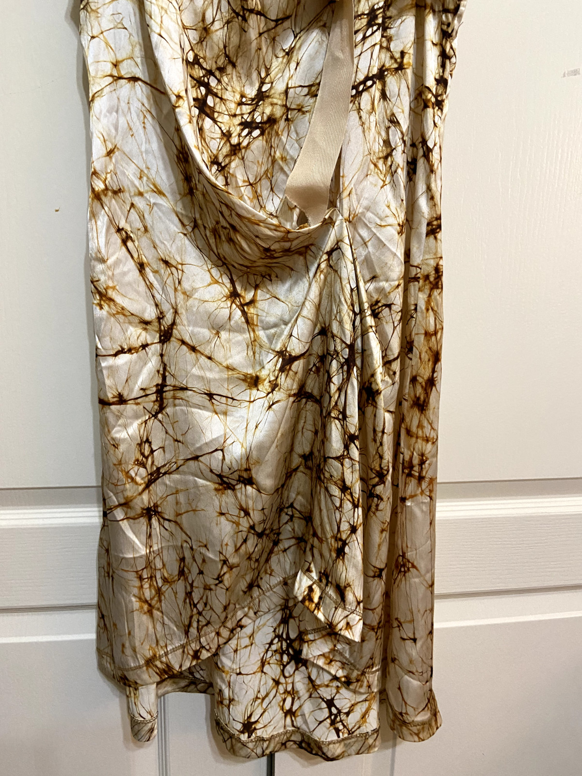 Illia Ladies Batik Pattern Draped Assymetrical  D… - image 4