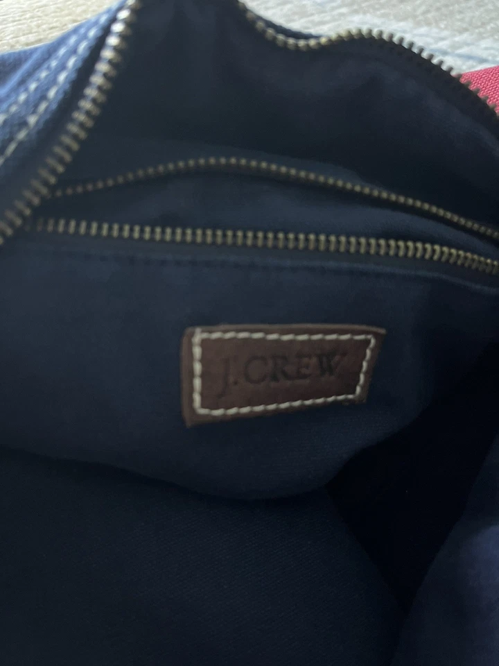 J, Crew Heavy Multi Color Canvas Duffle Bag - Image 3 of 4