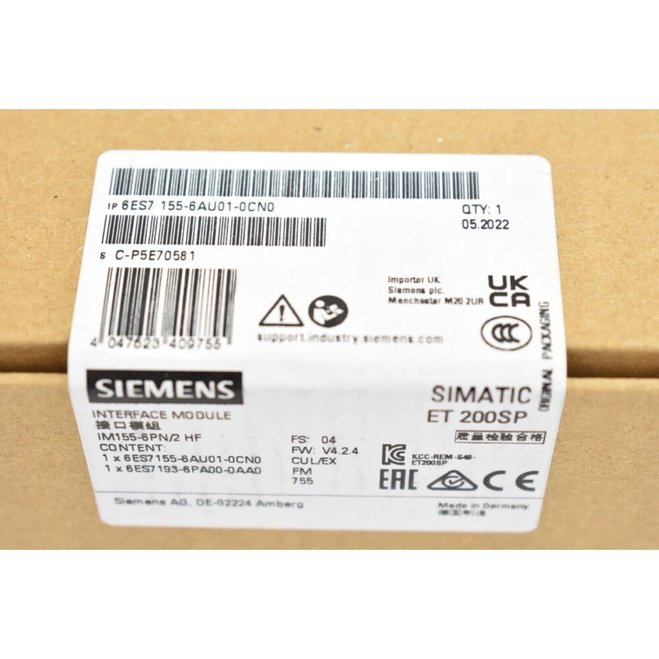 Unopened New In Box Siemens PLC 6ES7 155-6AU01-0CN0 6ES7155-6AU01-0CN0 - Image 2 of 4