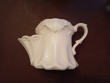 Vintage Ornate Cream Shaving Mug Scroll Leaf Design Great Condition