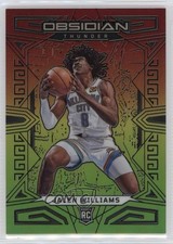 2022 Obsidian Electric Etch Red Yellow & Green Flood 26/75 Jalen Williams 1kv6