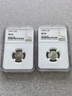 1947 S & 1948 S Silver Roosevelt Dimes, NGC MS 66, Free Shipping