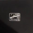 1 Gram .999 Fine Silver Bar Rifle Design 1g Silver Bar .999 Fineness Collectible