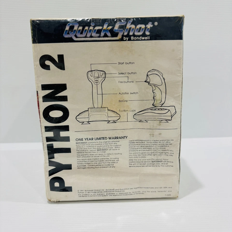 QuickShot Python 2 QS-130 Joystick For NES System - BRAND NEW & SEALED - Image 3 of 4