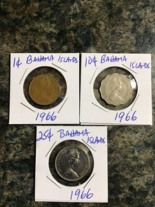 Commonwealth of the Bahamas——1966——3 Coins