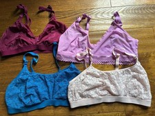 4 Auden Bralettes Bras Sz M Med