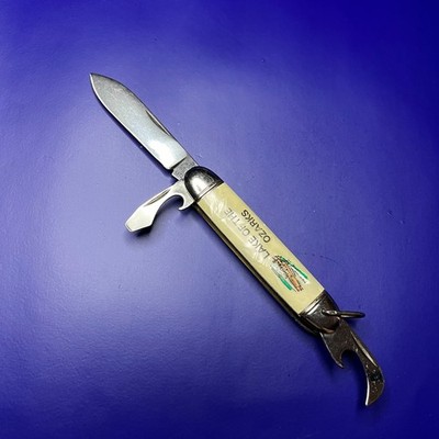Vintage Richard Sheffield England Pocket Knife Multi-Tool ''Lake of the Ozarks''