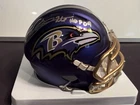 RARE NFL BALTIMORE RAVENS ROD WOODSON SIGNED "BLAZE" MINI HELMET with JSA COA