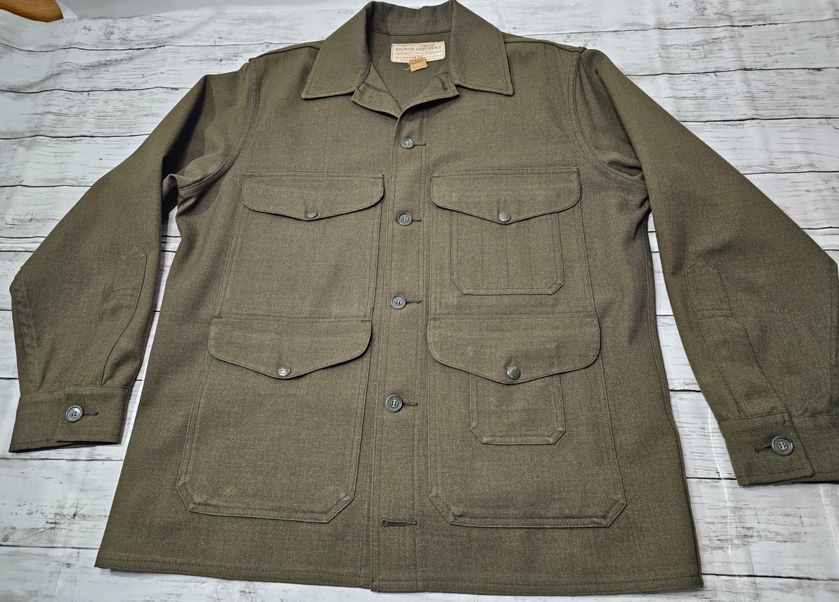 Vintage Filson Mackinaw Cruiser Jacket Men's Size 42 100% Wool