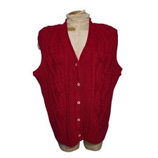 Kensington Knits sweater Vest USA 100% cotton...