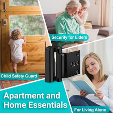 2 Pack Home Security Door Lock for Front Door Reinforcement Lock Kids Safety ...