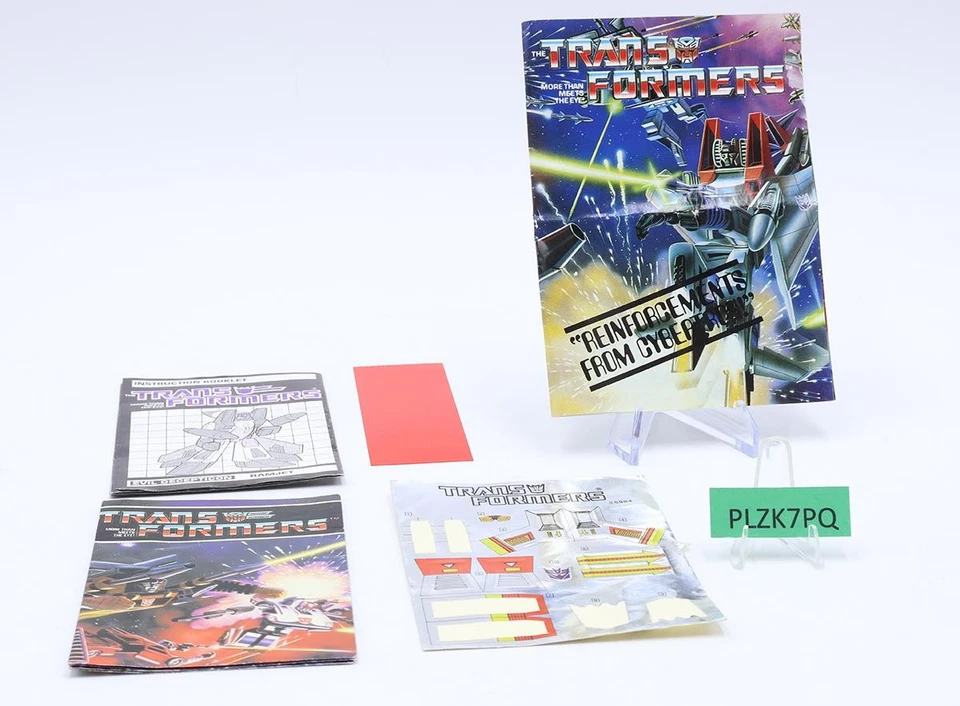 Ramjet 100% Complete W/Box 1985 Vintage G1 Transformers Hasbro UNUSED STICKERS - Image 4 of 4