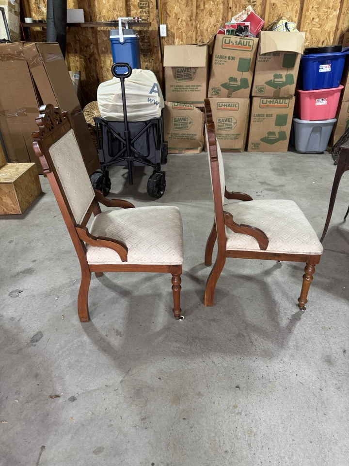 Eastlake Antique Victorian Chair - Carved Walnut Side Chair - No Shipping - Image 4 of 4