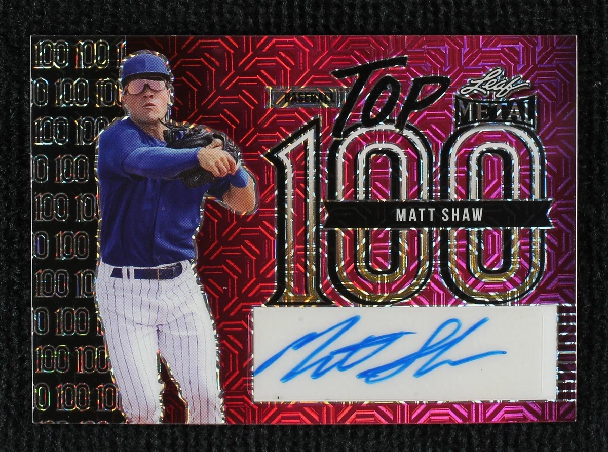 10枚限定 Matt Shaw 直筆サインカード Matt Shaw Trading Cards for sale | eBay