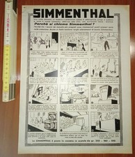 Pubblicità da rivista d'epoca, Carne Simmenthal 1939