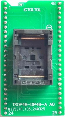 TSOP48 to DIP48 Socket Adapter NAND NOR Flash EEPROM MCU USB Programmer Circuit