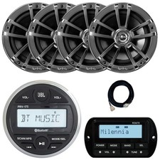 JBL PRV-175 Marine Receiver, Wired Remote, Extension Cable, 4x 6.5" 225W Speaker