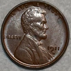 AU-UNC 1911-D Lincoln Cent, Well-Struck w/ Strong Mint Luster.