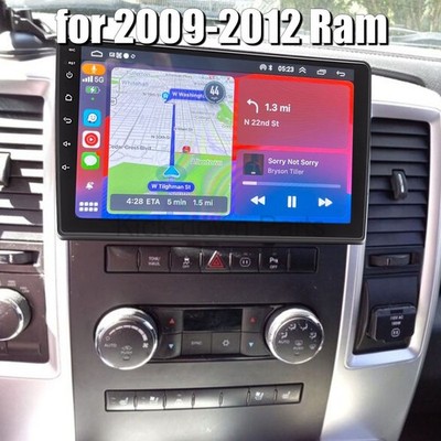 Android Auto + fit for Apple Carplay 10'' Stereo for 2009-2012 Ram 4G+64G