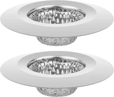 Bathroom Sink Strainer (2 Pack), Bathtub Drain Cover Lavatory Sink Drain Straine