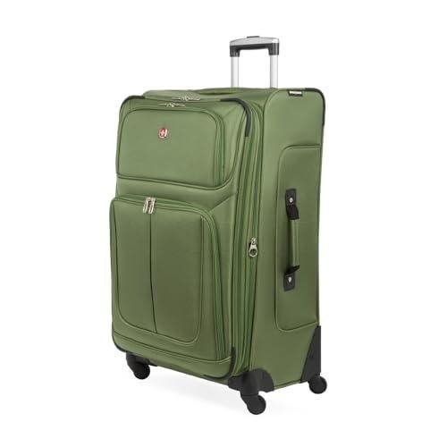 Expandable Softside Suitcase Green