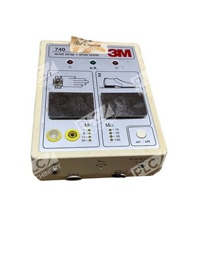 3M 740 Wrist Strap & Footwear Tester ESD Grounding Wall Mount SCS