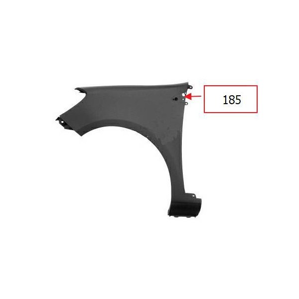 KotflüGel Vorne Links FüR Renault Clio 2005-2012 Loch 185 OEM 7701476102-image