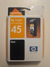 NEW Sealed HP 51645A 45 Ink Printer Cartridge - Black 2005 Exp