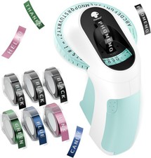 Phomemo Omega Embossing Label Maker with 6PK Label Tape 9mm Dymo Junior Embosser