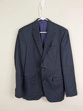 Ted Baker Blazer Men's 38R Blue Single Breasted 100% Wool Single Breasted