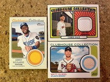 2017/2021/2022 Topps Heritage 3 Card  Relic Lot Rosario/Sale/Olson