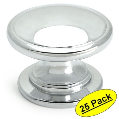*25 Pack* Cosmas Cabinet Hardware Polished Chrome Knobs - #4702CH