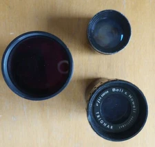 Set three Lenses - Thorlabs BE10, TCD Triadar f3.5 and Bell&Howell f3.5