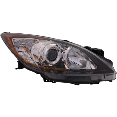 Headlight Halogen CAPA Certified Passenger Side Fits 2010-2013 Mazda 3