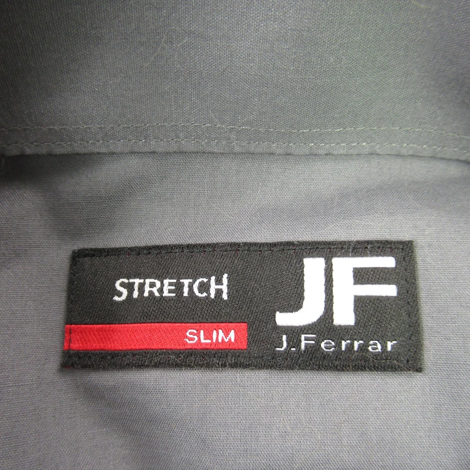 J Ferrar Shirt Mens 2XL Long Sleeve Slim Button Front Outdoors 18 18 1/2 - Image 4 of 4