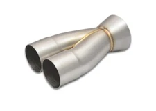 Vibrant Performance 2.5" Inlet I.D. x 3.5" Outlet O.D. 8.60" 2-1 Merge Collector