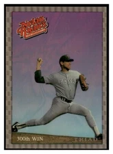 1993 Whataburger Nolan Ryan Recollections Texas Rangers MLB baseball card 300th