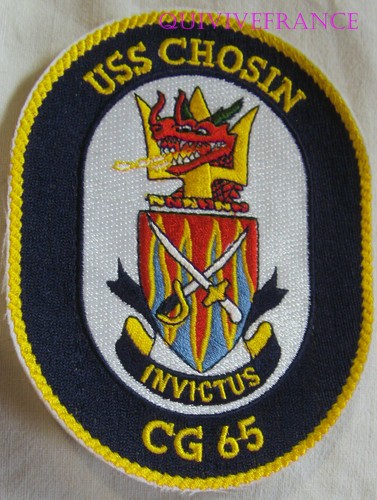 PUS555 - US NAVY USS CHOSIN CG 65 PATCH - CROISEUR A MISSILE GUIDÉ | eBay