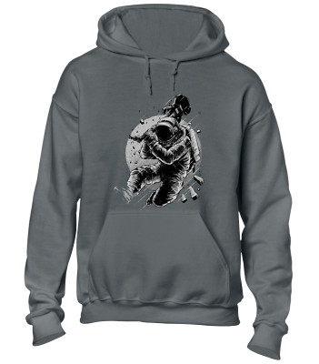 SPACEMAN GUITAR HOODY HOODIE ASTRONAUT MUSIKER BAND GITARRIST COOL TOP LUSTIG