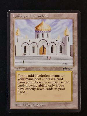 Library of Alexandria Arabian Nights SP++ / NM (Reserved List MTG