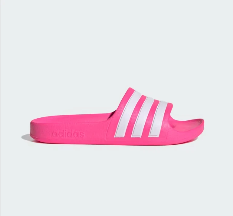 Adidas Adilette Aqua Slides in rosa lucido bianco nuvola EU 37
