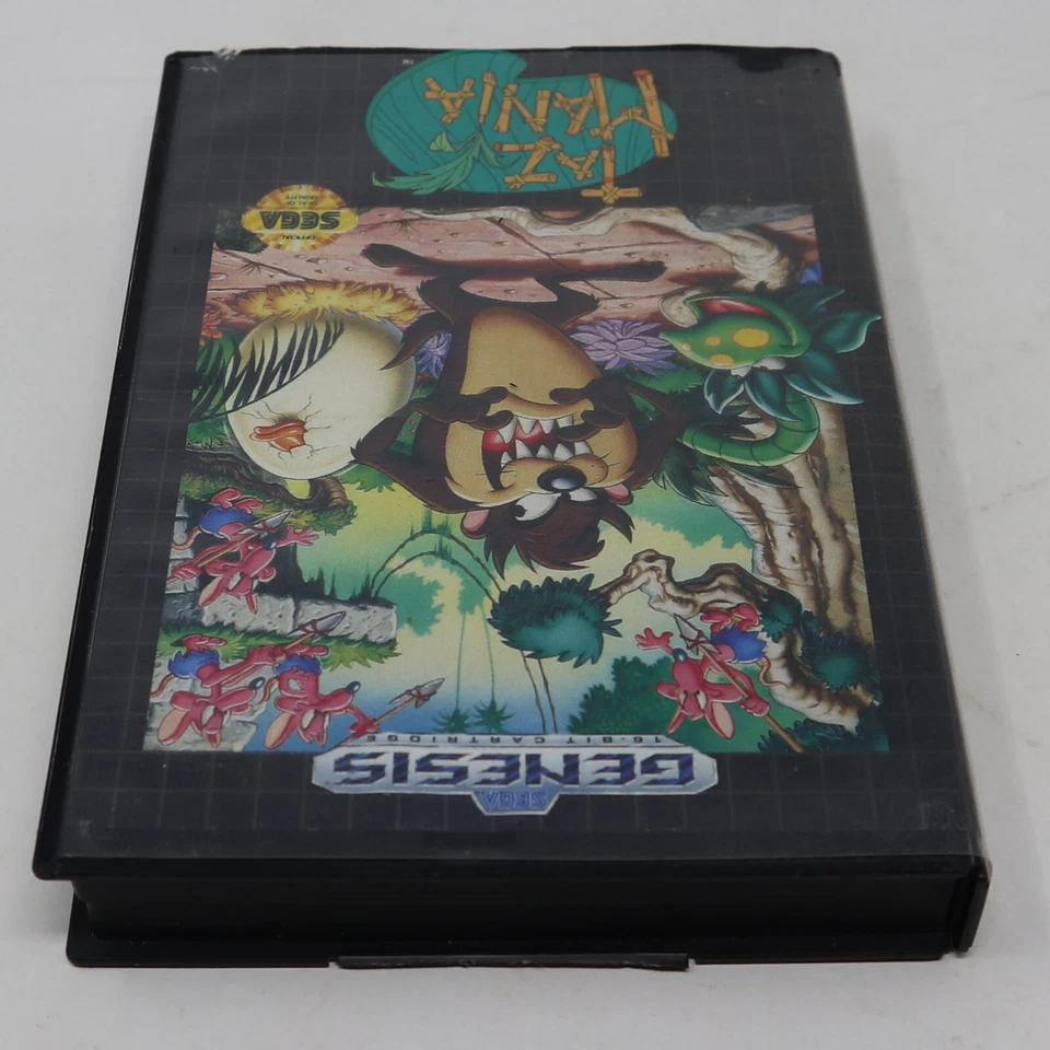 VINTAGE 1992 90s SEGA GENESIS MEGA DRIVE MEGADRIVE TAZ MANIA CARTRIDGE GAME - Image 2 of 4
