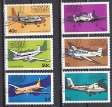 Flugzeuge kompletter Satz Grenada 1976 airplane l'avion самолет avión 10