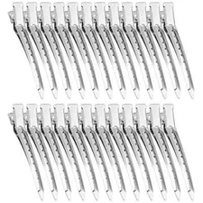 24 Pcs 3.5 Inch Duck Bill Hair Clips Metal Alligator Curl Clips Hair Pins