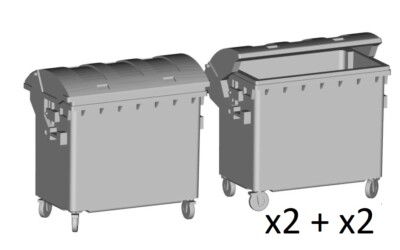 1/87 - 1/45 - 1/22.5  Garbage container