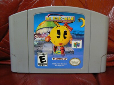 Ms. Pac-Man Maze Madness (Nintendo 64, N64) Authentic - Tested and